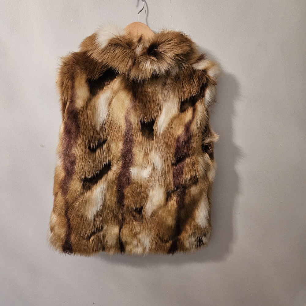 Brown Faux Fur Vest - Picture 2 of 7